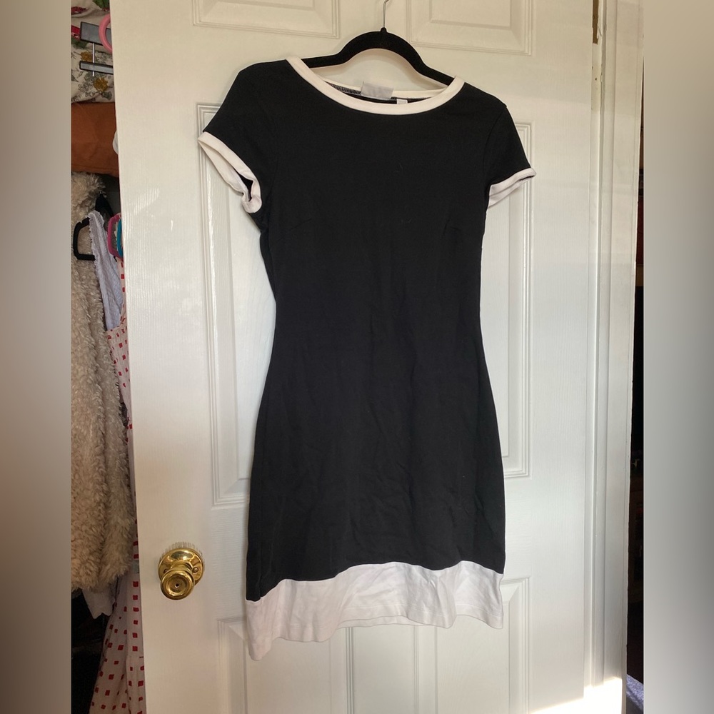 Black W/ White Accents NYAC Dress